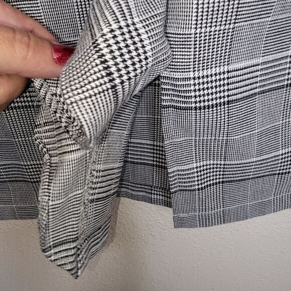 Grace Karin Plaid Ruffle Front Pencil Skirt size XL - Picture 3 of 7